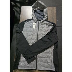 $268 NWT RLX RALPH LAUREN Men's Glen Plaid Quilted Hybrid Hoodie Jacket XL